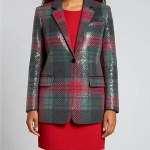 Johnny Wujek for JCPenney Sequin Christmas Holiday 🎄 Blazer NWT